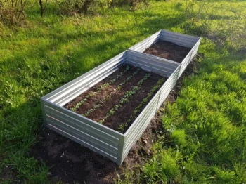 Raised Garden Bed Klasika Garden 1500x750x300mm, Zinc