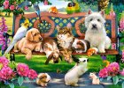 CASTORLAND Puzle Mīkla "Mājdzīvnieki parkā" Bērniem, 180 gab l Jigsaw Puzzle