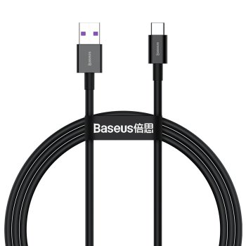 Baseus Superior Series USB to USB Type C Data Charging Cable, 66W, 1m, Black