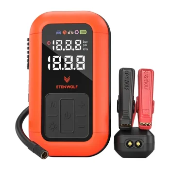 Cordless Car Air Compressor Etenwolf X6 Pro, 11.03 bar, 8000 mAh