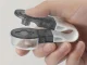 Compact Pill Popper for Blister Packs, Black/White