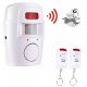 Home Office Wireless Alarm Siren Bell with Motion Sensor + 2 Remote Controls
