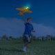 Toy Airplane with 2 LED Lamps, 48x47 cm, Yellow