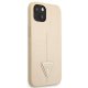 Guess Saffiano Triangle Logo Case for iPhone 13 mini, Beige