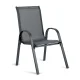 Sofotel So-980 Garden Chairs, Textilene, Graphite, 4 Pcs
