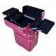 3-in-1 Professional Rolling Makeup Trolley Case 61x36x25 cm, Red