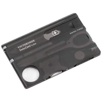 Victorinox SwissCard Lite Multi-Tool Card, Black Transparent
