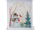 Christmas LED Lantern Decoration with Snowman, Holiday Decor, White