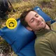 Mountain Goat Self-Inflating Camping Mat with Pillow, Navy Blue