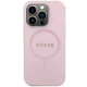 Guess iPhone 15 Pro Case Saffiano MagSafe, Pink