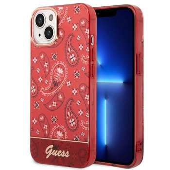 Apple iPhone 14 Plus 6.7'' Guess Bandana Paisley Case Cover (GUHCP14MHGBNHR), Red