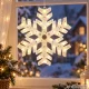 LED Window Decoration Snowflake, 40 cm, White