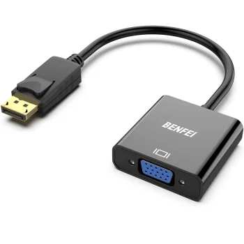Benfei DisplayPort to VGA Adapter 1080P Unidirectional, Black