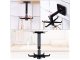 Rotating Utensil Hanger with 6 Hooks for Kitchen and Bathroom, Black