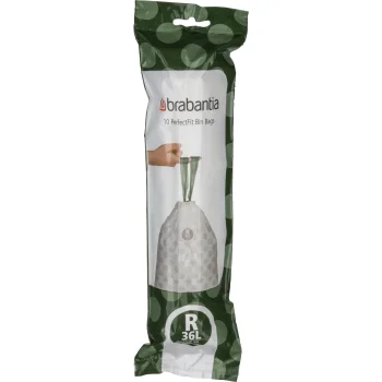 Brabantia PerfectFit Bin Liners Type R 36 L with Drawstring, 10 Bags