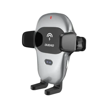 Dudao F20xs Automatic Car Holder with Qi 15W Wireless Charger, Gray