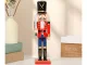 Wooden Nutcracker Soldier, Christmas Decorative Figurine, 30.5 cm