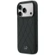 Mercedes Leather Crossed Lines MagSafe Case for iPhone 17 Pro / 18 Pro - Black