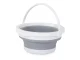 Collapsible Silicone Bucket 5L – Gray-White
