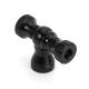 Rockbros CO₂ Bike Pump, Aluminum Valve Head, Presta and Schrader Compatible, Black