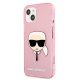 Karl Lagerfeld iPhone 13 mini Case Glitter Karl\'s Head, Pink