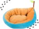 Soft plush bed for dogs and cats, leaf shape
