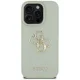 Guess Grained Big 4G Logo Case for iPhone 16 Pro Green