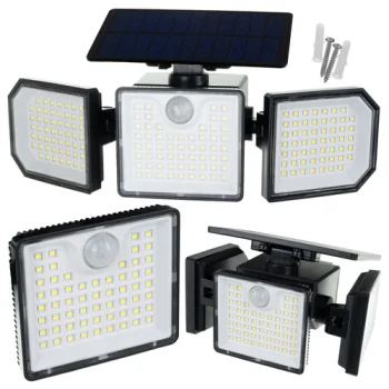 Izoxis 24633 Solar LED Garden Lamp with Remote Control, 167 LED, 500 lm