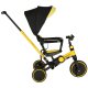 Kids Baby Trolley Bike Tricycle Stroller Buggy TRIKE FIX V4, Black-Yellow