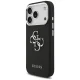 Guess Grained Big 4G Classic Logo Case for iPhone 17 Pro - Black