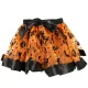 Kids Witch Costume 3-Piece Dress-Up Set with Hat and Broom, Orange