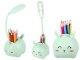 Kids LED Night Light with Organizer and Phone Stand, Green