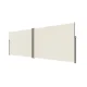Retractable Corner Side Awning LUARO Patio Privacy Screen 181 x 620 cm, Beige