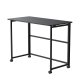Maclean MC-1250 Foldable Desk on Wheels, 100x50cm, Black