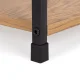 Industrial Bookshelf 5-Tier Shelving Unit with Metal Frame ModernHome