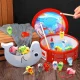 Bakalu 3-in-1 Wooden Fishing Game Balancing Dolphin