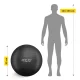 Exercise Ball 4FIZJO Reh Ball 55 cm, Black