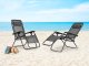 Zero Gravity Reclining Garden Lounger Chair MultiGarden, Grey