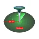 Ultrasonic Mole and Rodent Repeller with Solar Battery and LED Lighting, 2pc.