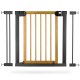 Nukido Pressure Fit Safety Gate for Stairs 718200, Black & Wood