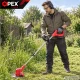 Cordless Grass Trimmer OPEX TOOLS OPX28025, 21V, 2x 1.5 Ah, with Wheels, Red/Black