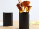 Professional Makeup Brush Set with Case, 12 pcs, Black/Brown