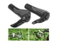 Bicycle Handlebar Grips with Bar Ends, Rubber, Black