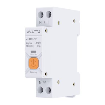 Smart ZigBee Fuse Avatto ZWCB16 1-63A Energy Metering