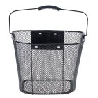 Front bicycle basket RALLEX, metal, click mount, black