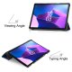 Lenovo Tab M10 (3rd Gen) (TB-328FU) Trifold Stand PU Leather Hard Protective Cover Case, Dark Blue