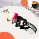 Qunature Black Kids Ski Goggles (Size M/L) - Black