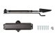 Door closer for exterior and interior doors up to 65 kg, black