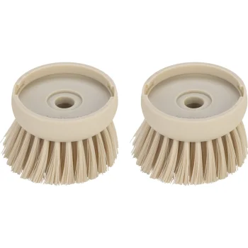 Brabantia SinkSide Replacement Dish Brush Heads, Set of 2, Soft Beige