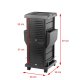 Gabbiano 100C Hairdressing Trolley Black